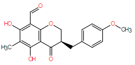 8-醛基异麦冬黄烷酮B 结构式