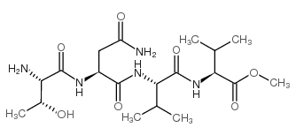 H-Thr-Asn-Val-Val-OMe 结构式