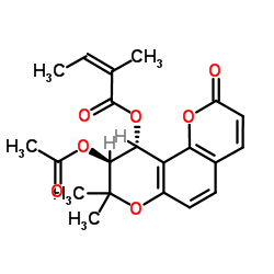 白花前胡香豆精II 结构式