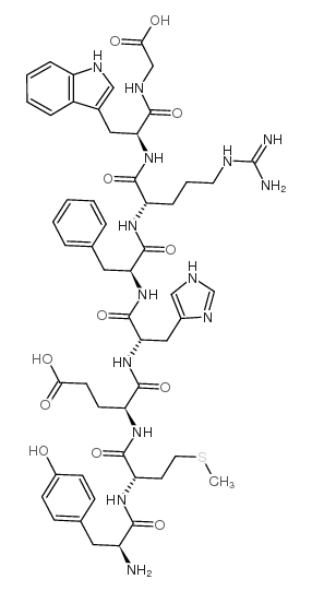 TYR-MET-GLU-HIS-PHE-ARG-TRP-GLY 结构式