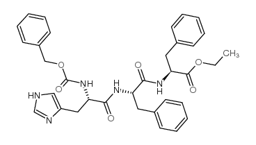 Z-组氨酰苯丙氨酰苯丙氨酸乙酯 结构式