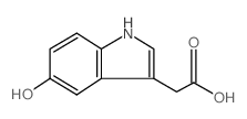 5-羟基吲哚-3-乙酸 结构式