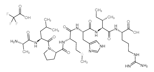 抑制剂H-Ala-Leu-Pro-Met-His-Ile-Arg-OH三氟乙酸盐 结构式