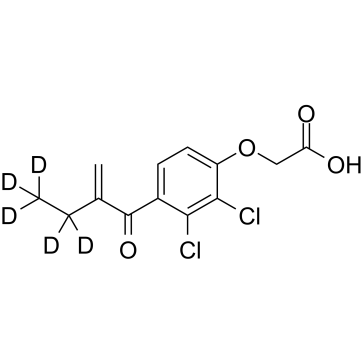 依他尼酸-D5 结构式