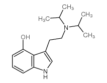 4-羟基-N,N-二异丙基色胺 结构式