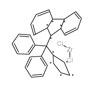 二苯亚甲基(环戊二烯)(9-芴基)二氯化锆 结构式