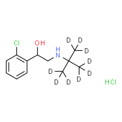 盐酸妥洛特罗-d9 结构式