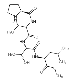 H-Pro-Val-Thr-Leu-OMe 盐酸盐 结构式