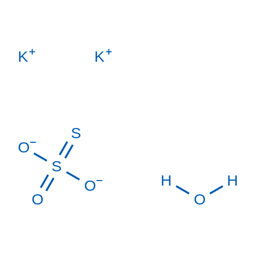 硫代硫酸钾水合物 结构式