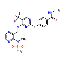 地法替尼 结构式