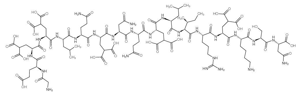 芋螺毒素G(游离酸) 结构式