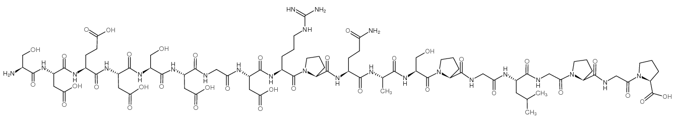 牛嗜铬粒蛋白抑制肽 结构式