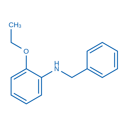 N-苄基-2-乙氧基苯胺 结构式