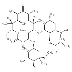 红霉素丙酸酯 结构式