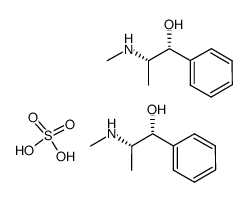 硫酸麻黄碱 结构式
