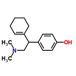 4-[1-(1-环己烯-1-基)-2-(二甲基氨基)乙基]苯酚 结构式