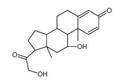 17-脱羟基泼尼松龙 结构式