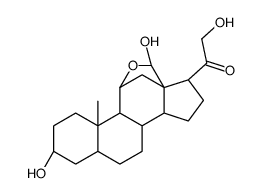 3α,5β-四氢醛固酮 结构式