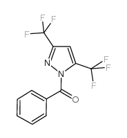 1-苯甲酰基-3,5-双(三氟甲基)吡唑 结构式