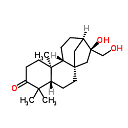 对映-3-氧代贝壳烯烷-16,17-二醇 结构式