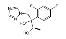 (2S,3S)-2-(2,4-二氟苯基)-1-(1H-1,2,4-三唑-1-基)-2,3-丁二醇 结构式