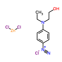 4-重氮-N-乙基-N-(2-羟乙基)氯化苯胺氯化锌复盐 结构式