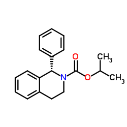 (1S)-3,4-Dihydro-1-phenyl-2(1H)-isoquinolinecarboxylic Acid 1-Methylethyl Ester 结构式