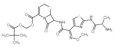 头孢唑肟丙匹酯 结构式
