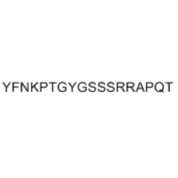 H-Tyr-Phe-Asn-Lys-Pro-Thr-Gly-Tyr-Gly-Ser-Ser-Ser-Arg-Arg-Ala-Pro-Gln-Thr-OH 结构式