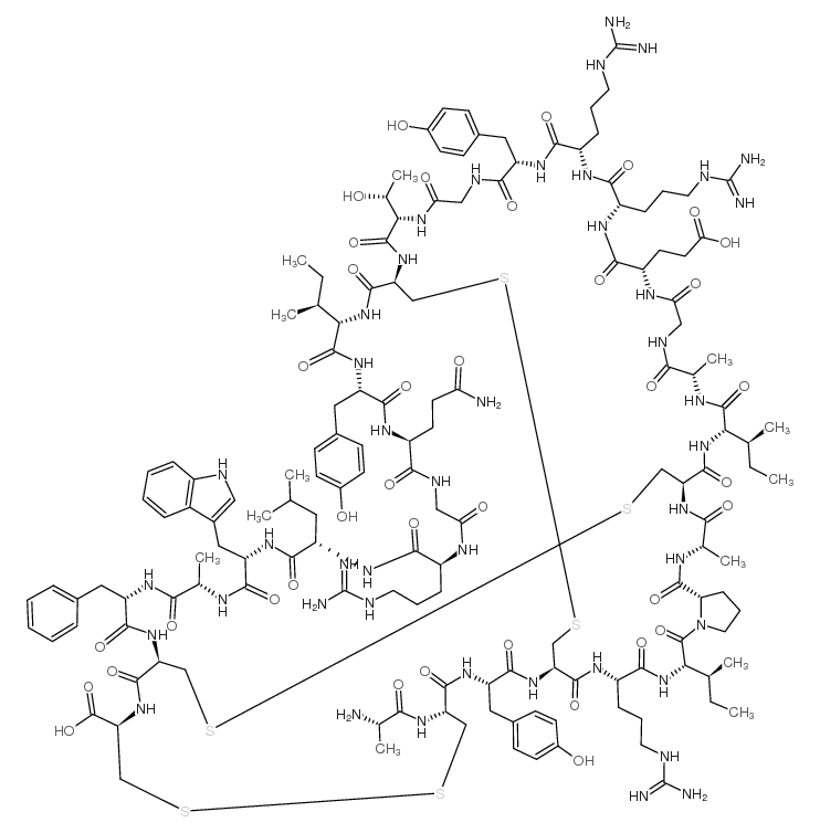 人α-防御素-3 结构式