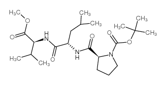 Boc-Pro-Leu-Val-OMe 结构式
