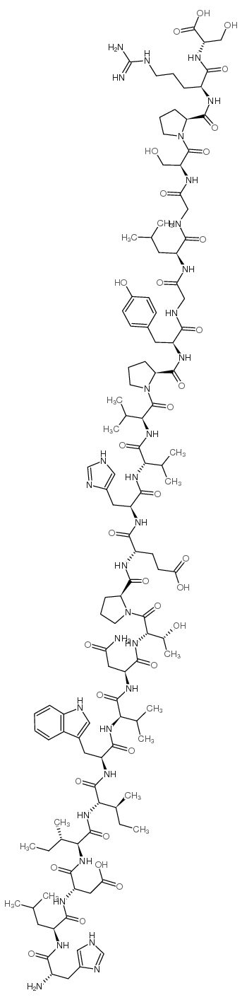 (D-VAL22)-大内皮素-1 片段 16-38(人) 结构式