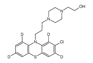 奋乃静-D4 结构式