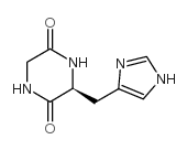 环(甘氨酰-L-组氨酰) 结构式