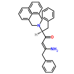(S,Z)-5-氨基-2-(二苄基氨基)-1,6-二苯基己-4-烯-3-酮 结构式
