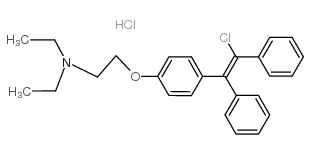珠氯米芬 结构式