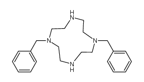1,7-二苄基-1,4,7,10-四氮杂环十二烷 结构式