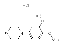 1-(3,4-二甲氧基苯基)哌嗪盐酸盐 结构式