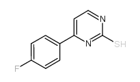 4-(4-氟苯基)嘧啶-2-硫醇 结构式