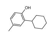 2-环己基-4-甲基苯酚 结构式