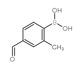 4-甲酰基-2-甲基苯硼酸 结构式