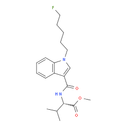 N-((1-(5-Fluoropentyl)-1H-indol-3-yl)carbonyl)valine methyl ester 结构式