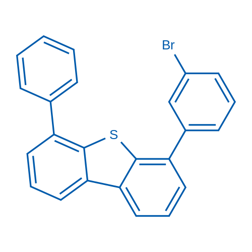 4-(3-溴苯基)-6-苯基-二苯并噻吩 结构式