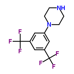 1-[3,5-二(三氟甲基)苯基]哌嗪 结构式