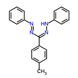 1,5-二苯基-3-(对甲苯基)甲臢 结构式