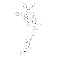 H-Pro-Tyr-Cys-Trp-His-Tyr-Pro-Pro-Lys-Pro-Cys-Gly-Ile-Val-Pro-Ala-OH 结构式