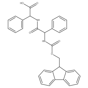Glycine, (2S)-N-[(9H-fluoren-9-ylmethoxy)carbonyl]-2-phenylglycyl-2-phenyl-, (2S)- 结构式