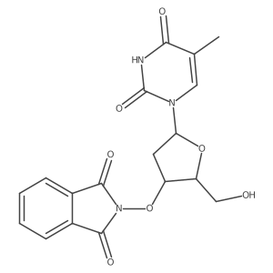 3'-O-(1,3-二氢-1,3-二氧代-2H-异吲哚-2-基)-胸苷 结构式