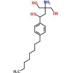 3-氨基-3-(羟甲基)-1-(4-辛基苯基)-1,4-丁二醇 结构式