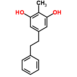 2-甲基-5-(2-苯基乙基)-1,3-苯二酚 结构式
